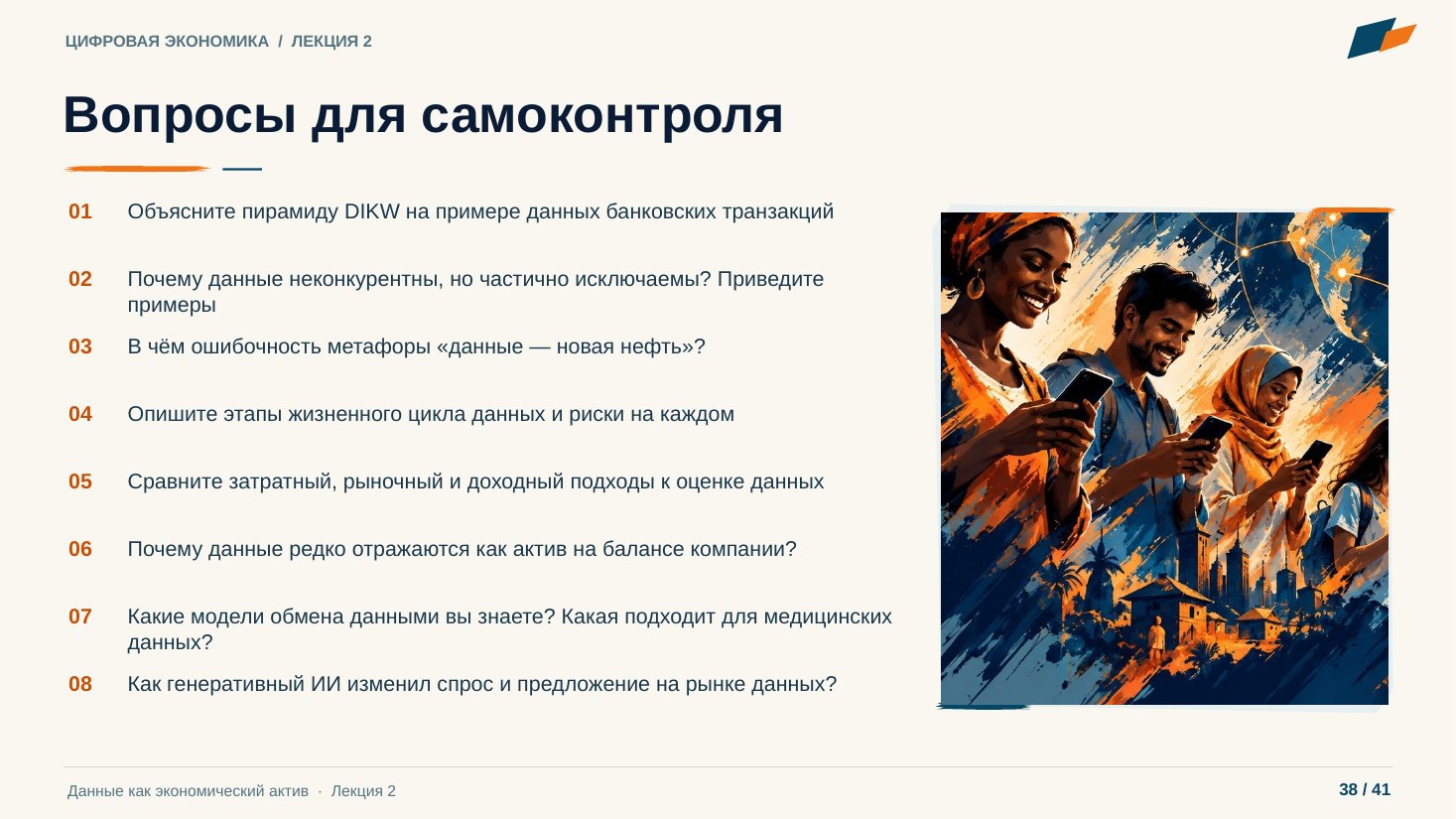 Слайд 38. Вопросы для самоконтроля