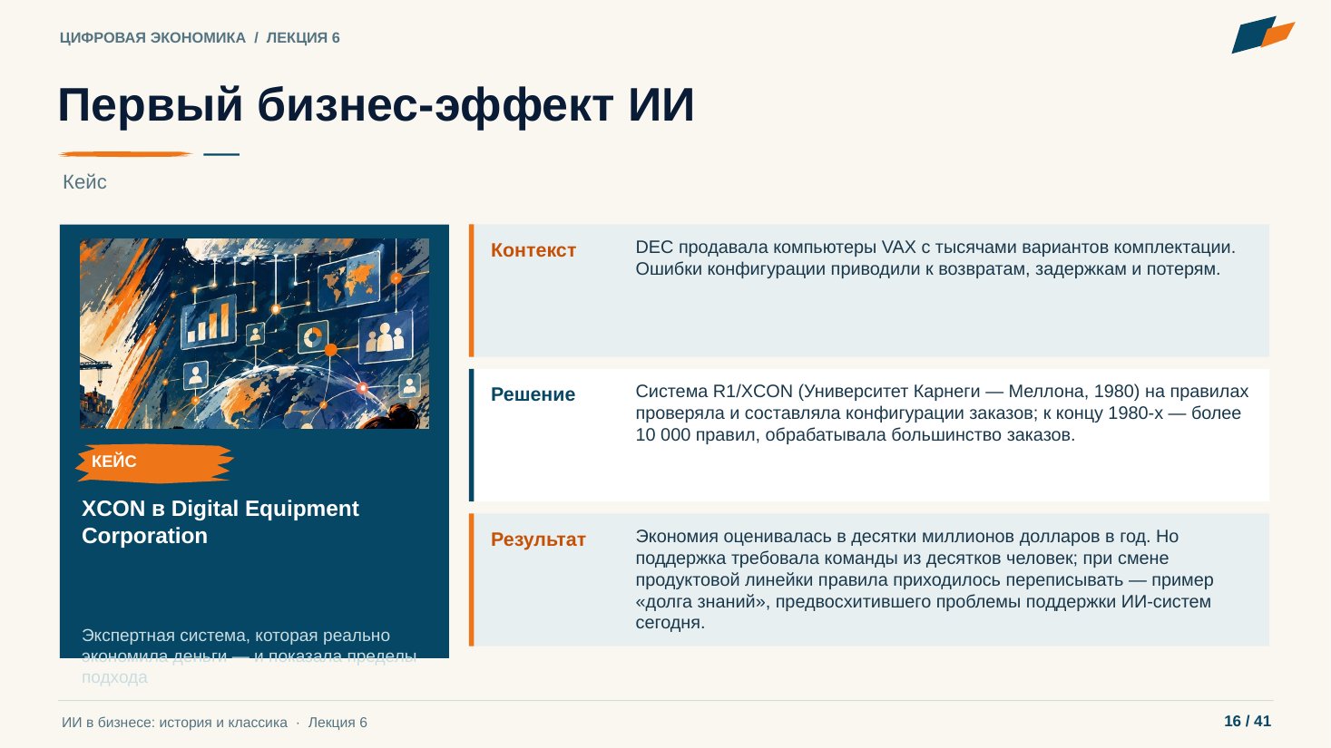 Слайд 16. Первый бизнес-эффект ИИ