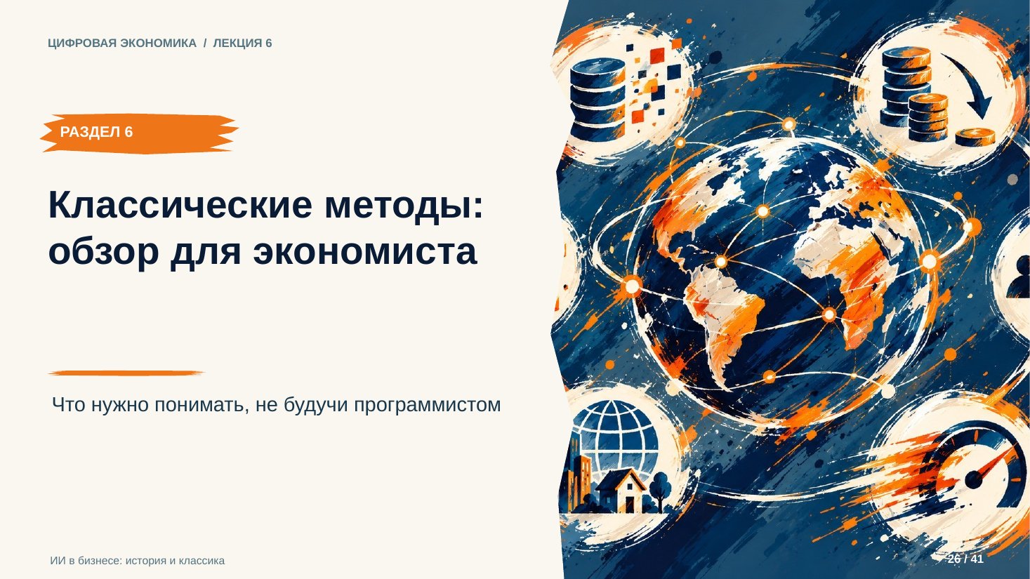 Слайд 26. Классические методы: обзор для экономиста