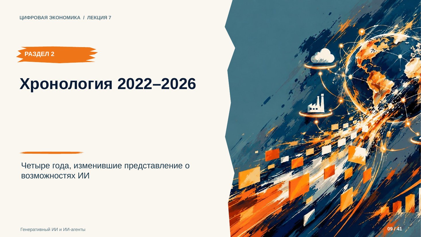 Слайд 9. Хронология 2022–2026