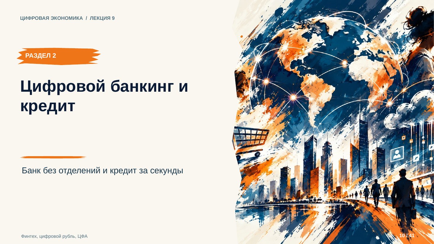 Слайд 10. Цифровой банкинг и кредит