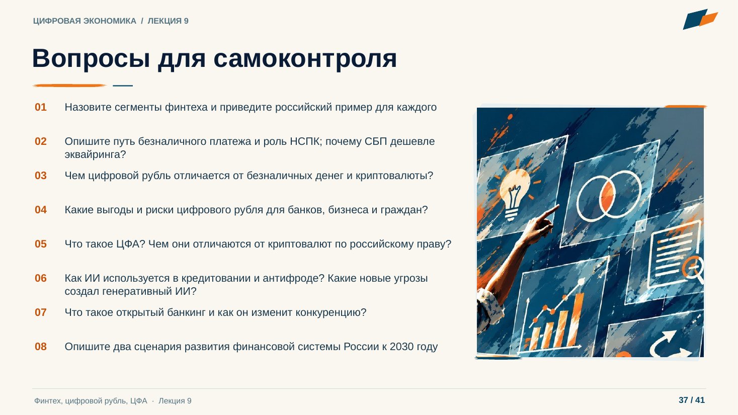 Слайд 37. Вопросы для самоконтроля