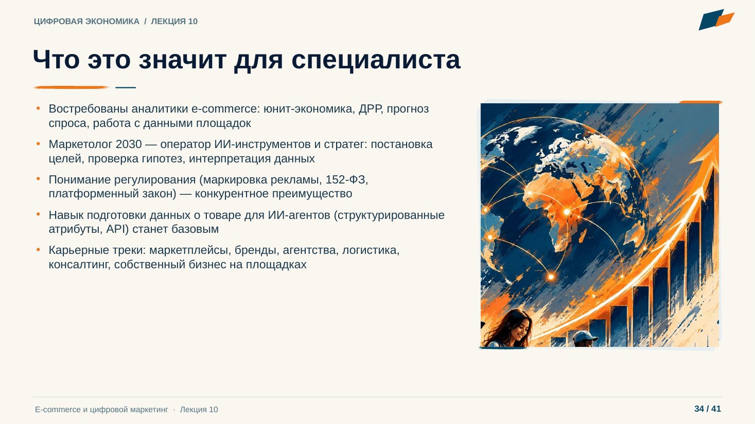Слайд 34. Что это значит для специалиста