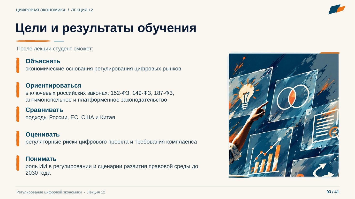 Слайд 3. Цели и результаты обучения
