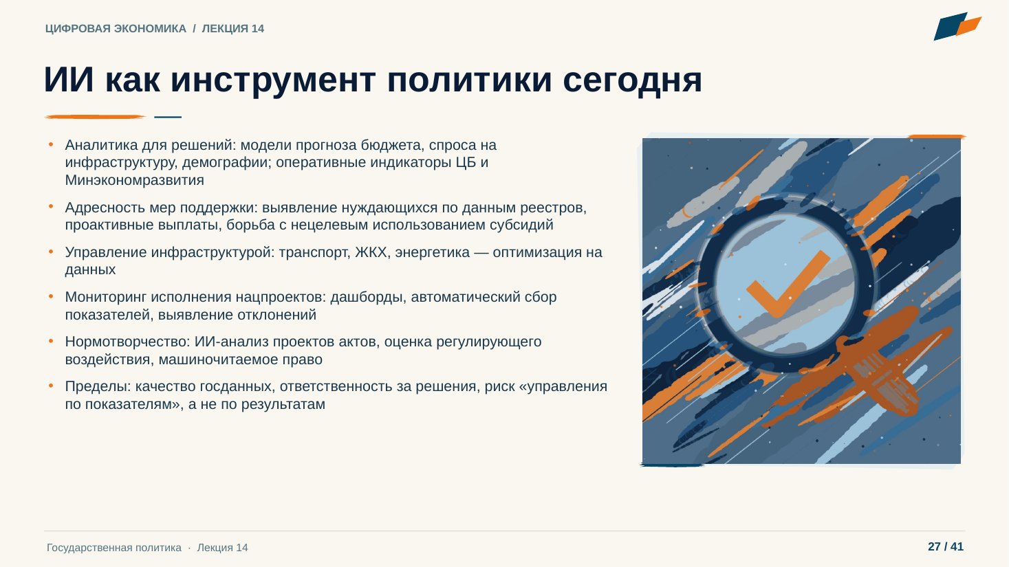 Слайд 27. ИИ как инструмент политики сегодня