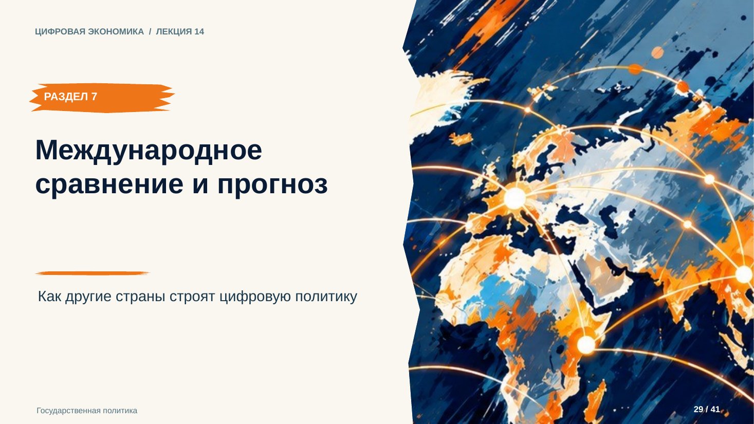 Слайд 29. Международное сравнение и прогноз