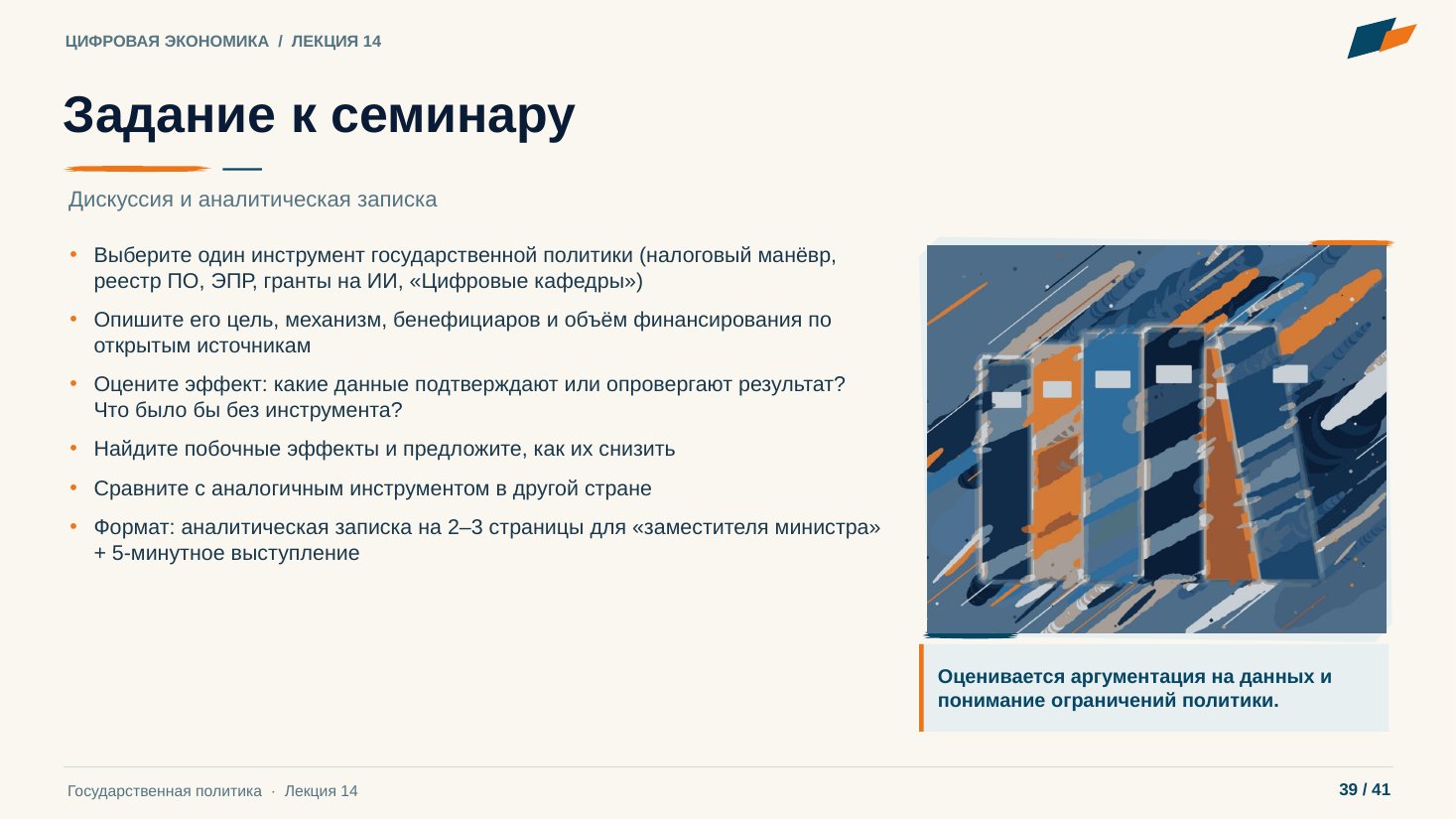 Слайд 39. Задание к семинару