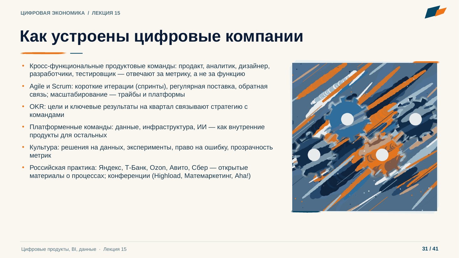 Слайд 31. Как устроены цифровые компании