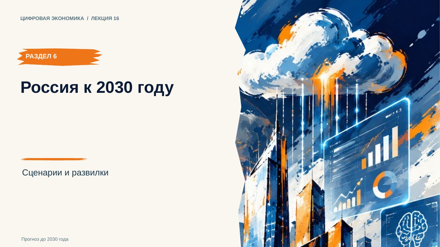 Слайд 24. Россия к 2030 году