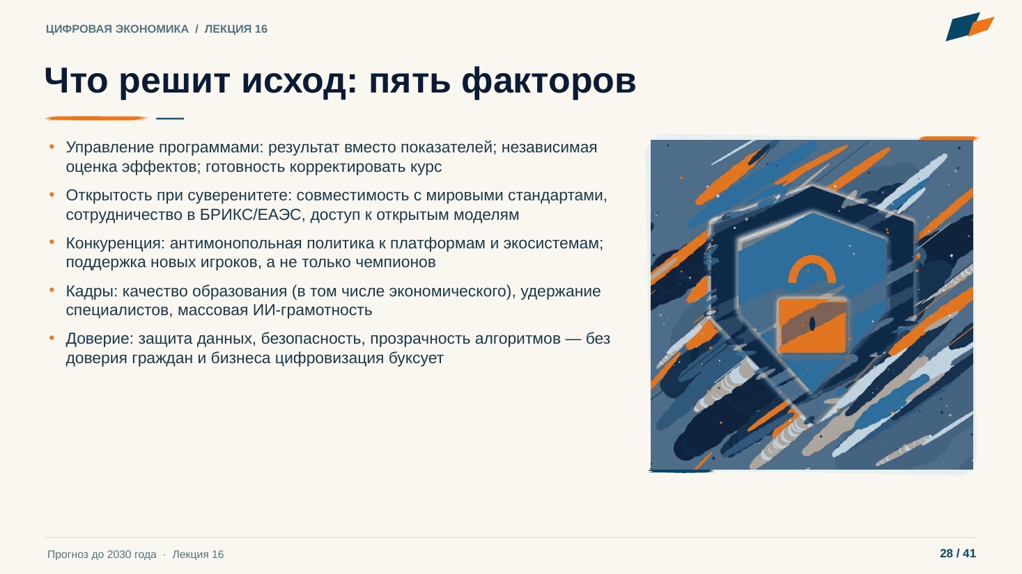 Слайд 28. Что решит исход: пять факторов